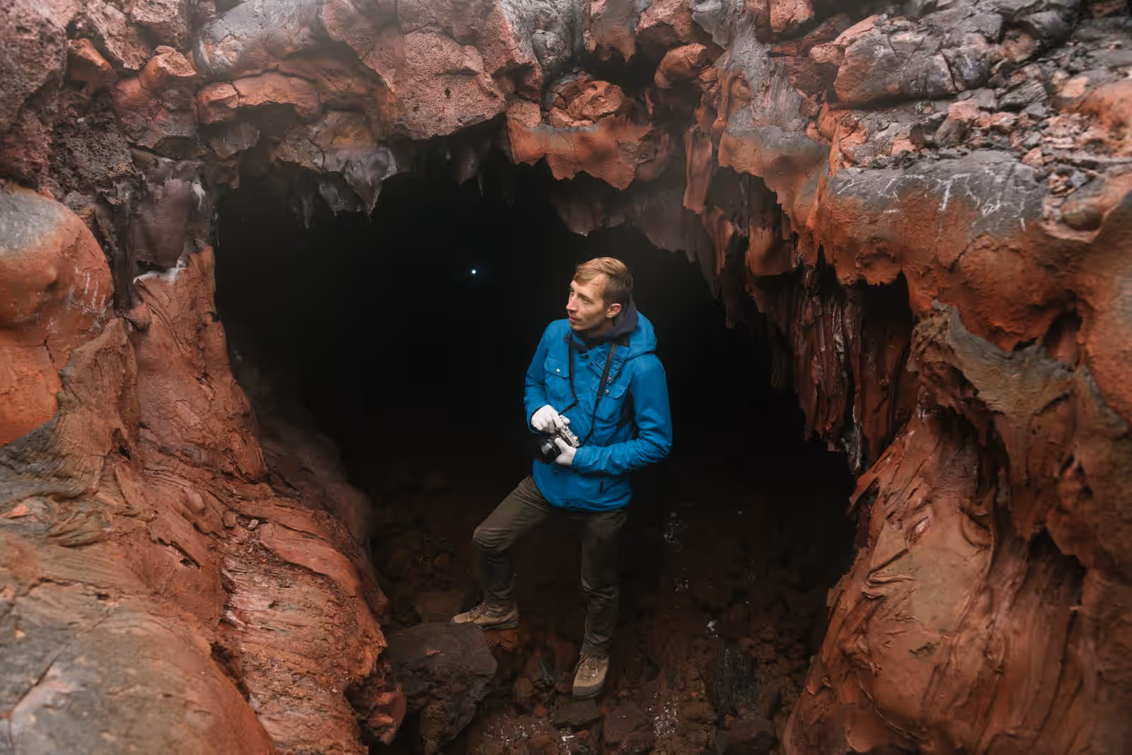 Caving in the Reykjanes Peninsula