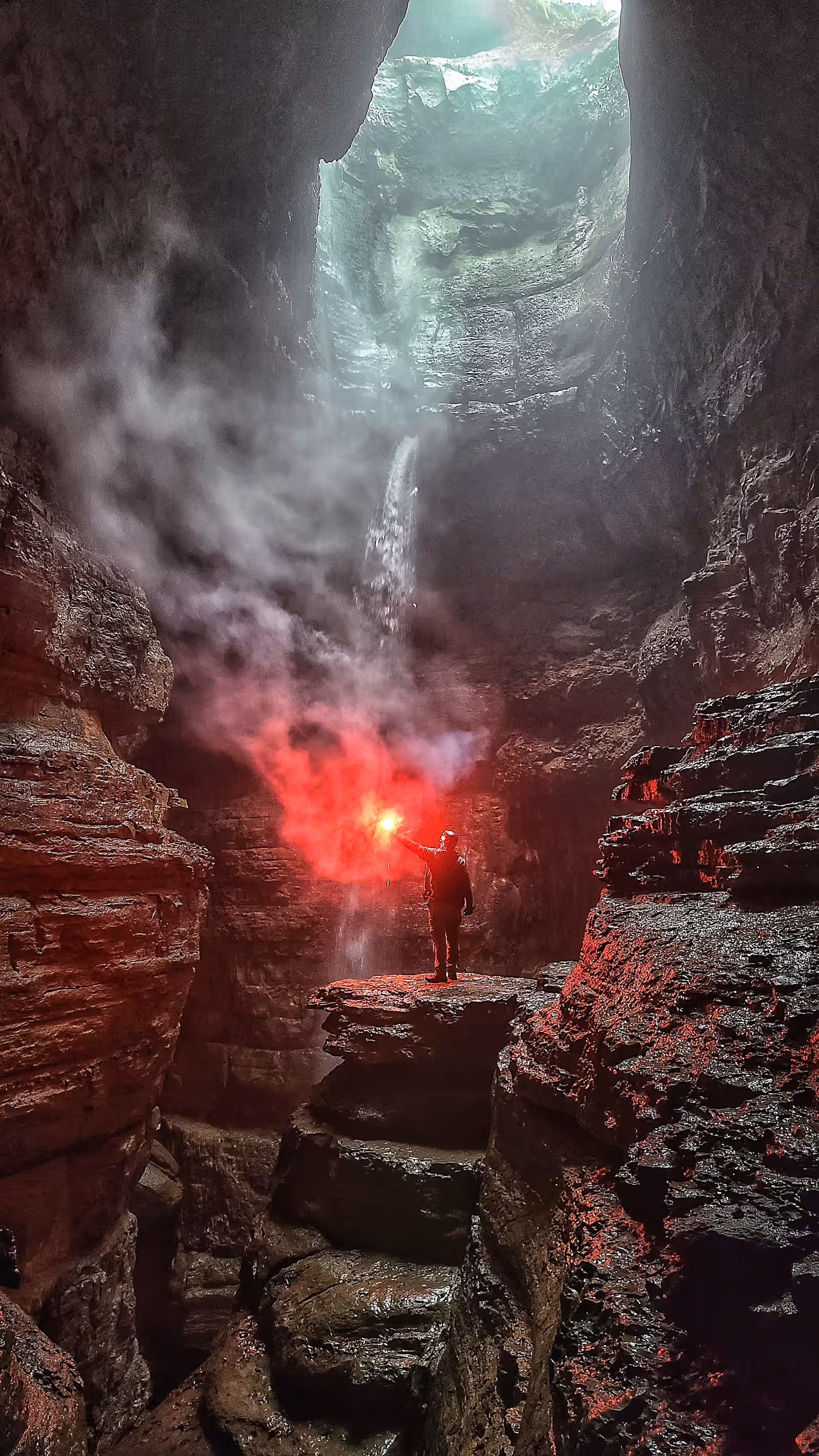 Caving in the TAG region