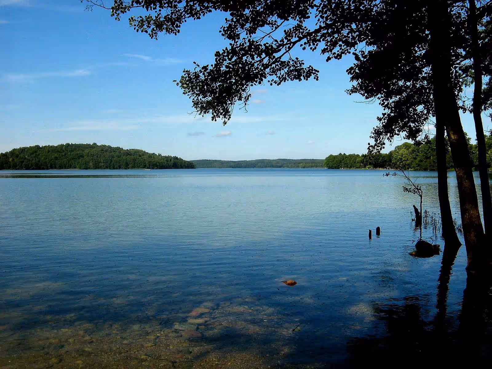 Diving in Lake Hańcza