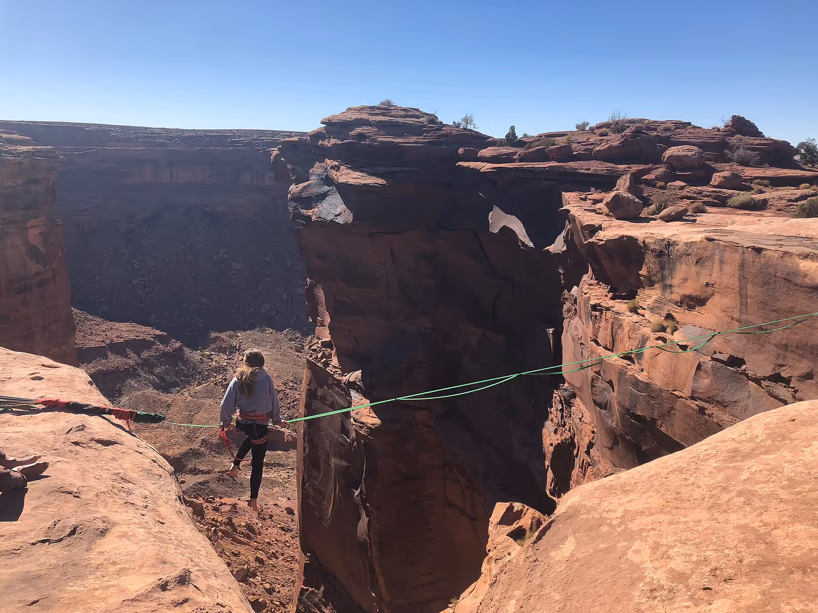 Highlining in Moab