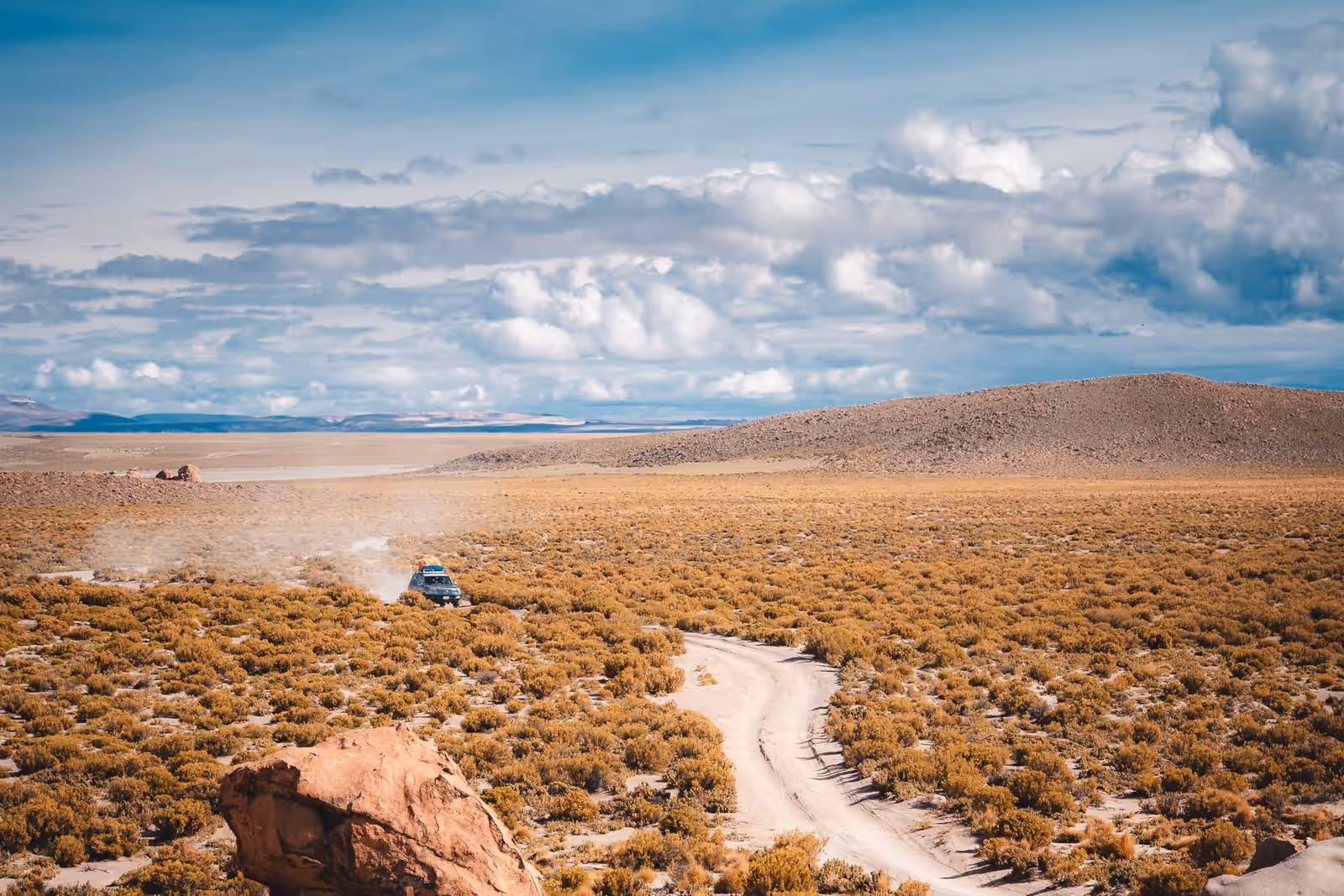 Offroad driving in the Lagunas Route