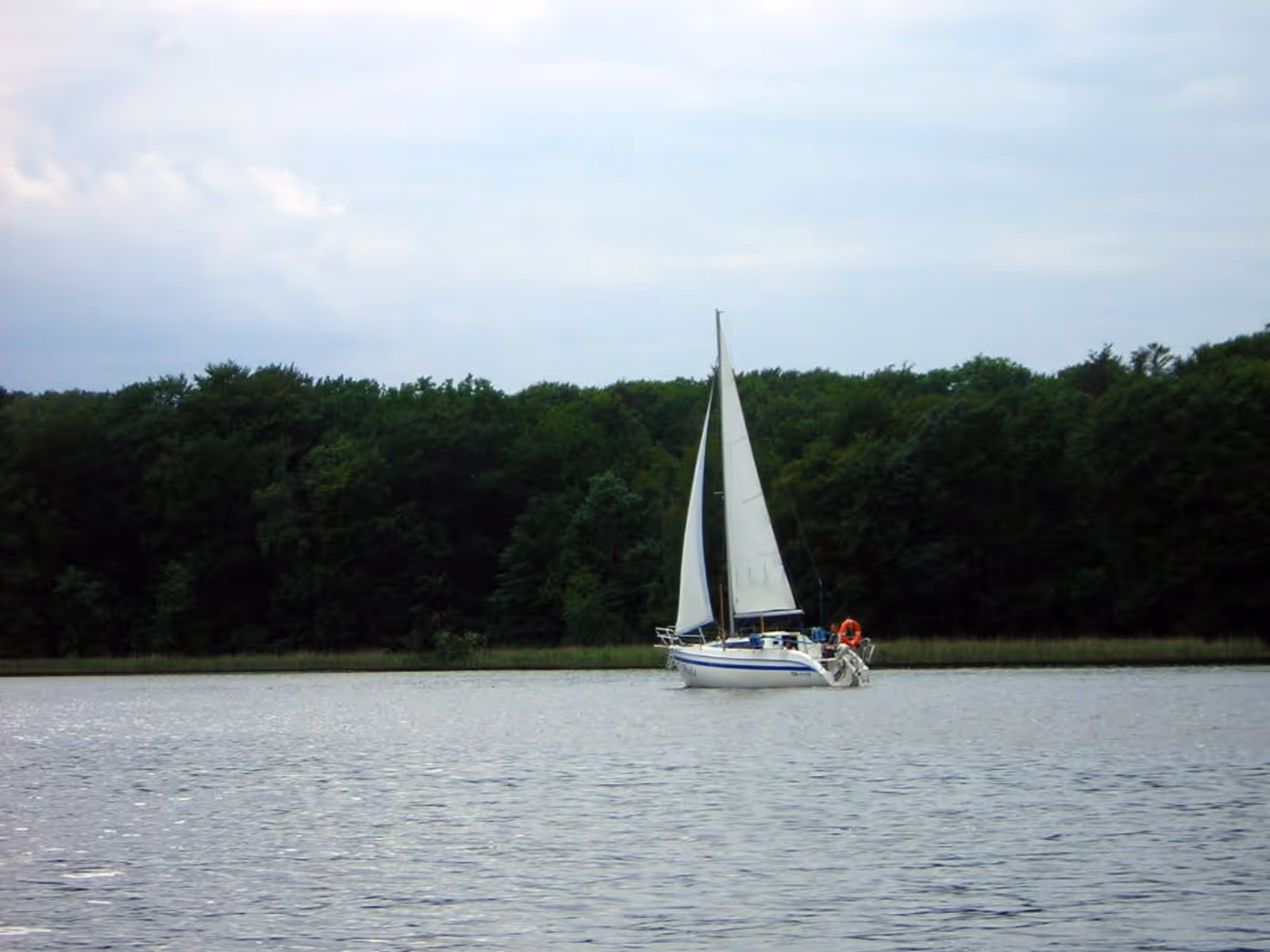 Sailing in Lake Jeziorak