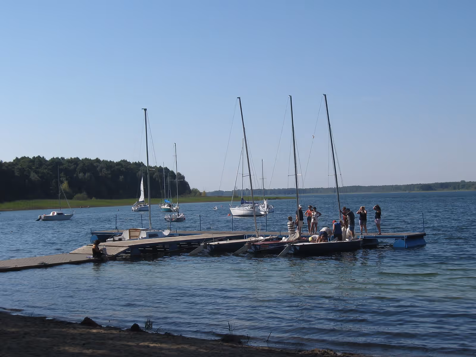 Sailing in Lake Powidz