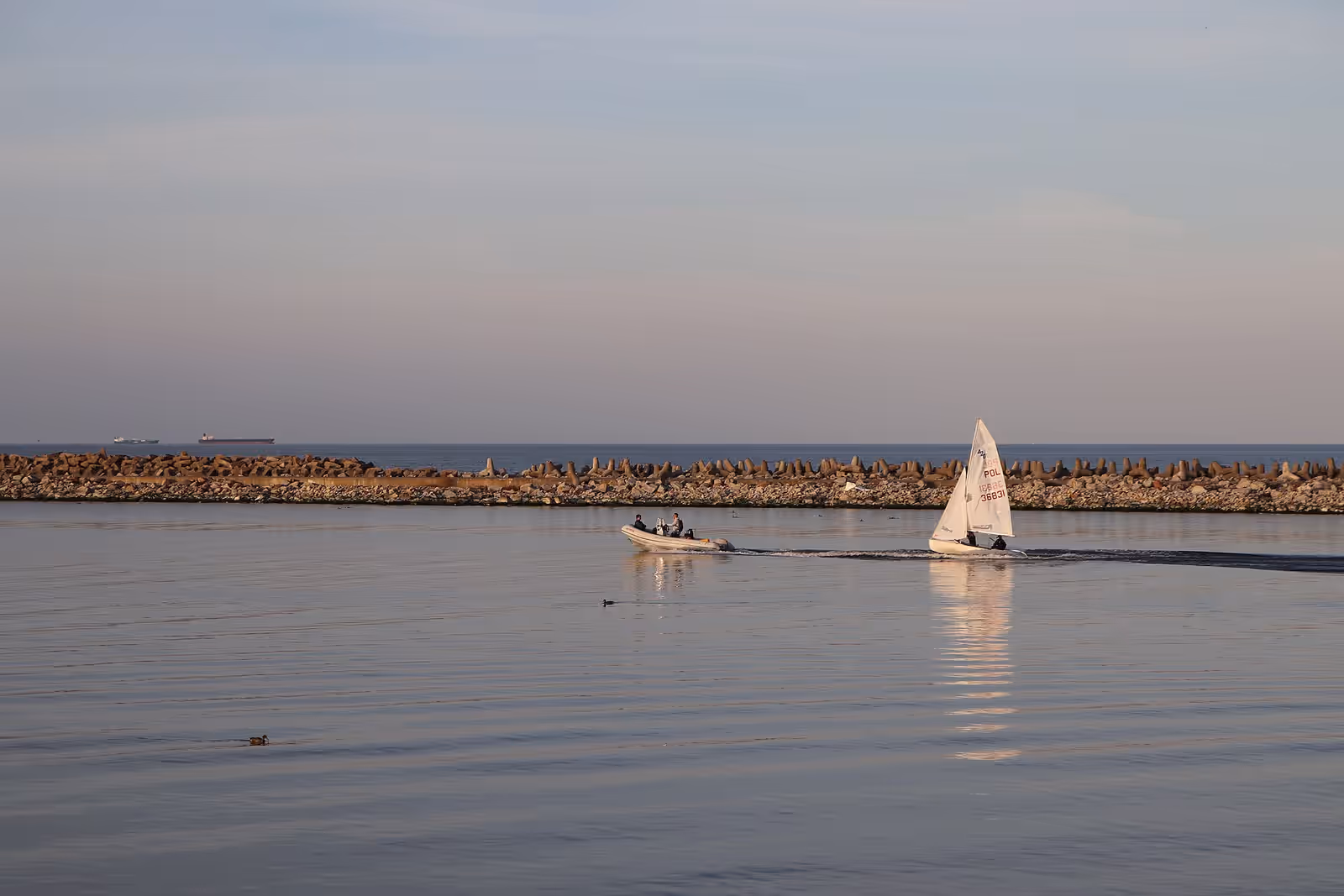 Sailing in the Bay of Gdańsk