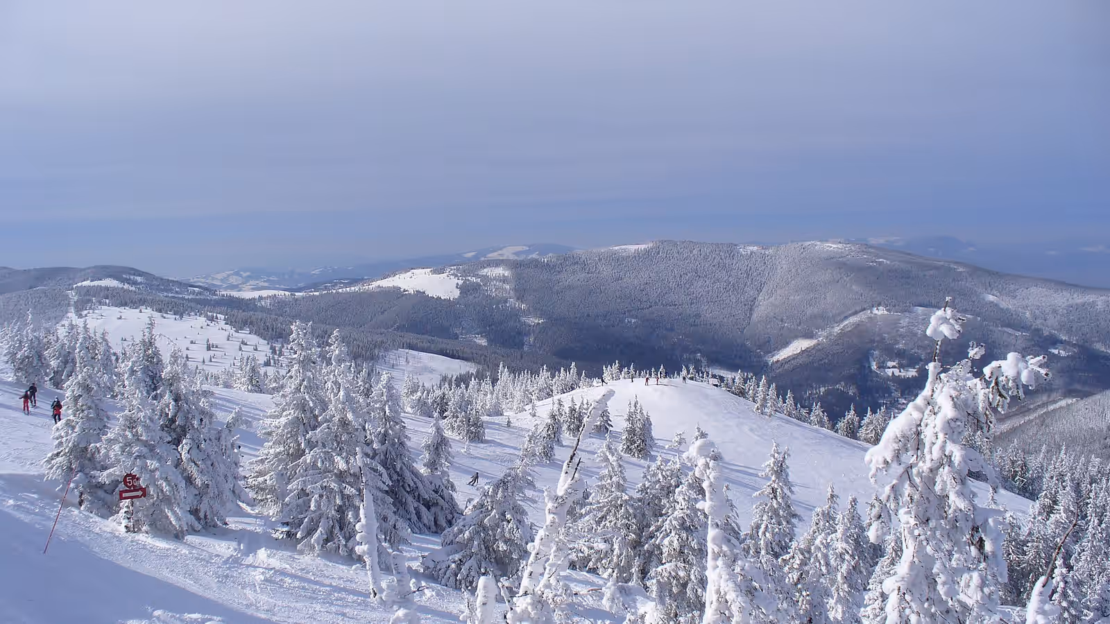 Ski touring in Beskid Żywiecki