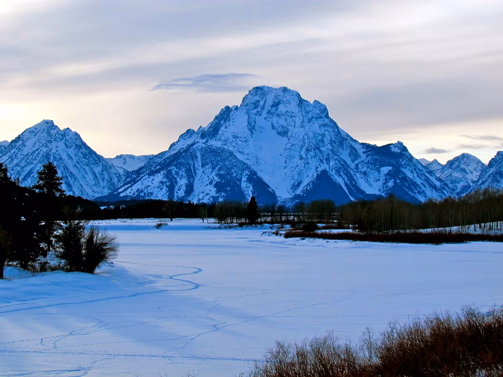 Ski touring in the Tetons
