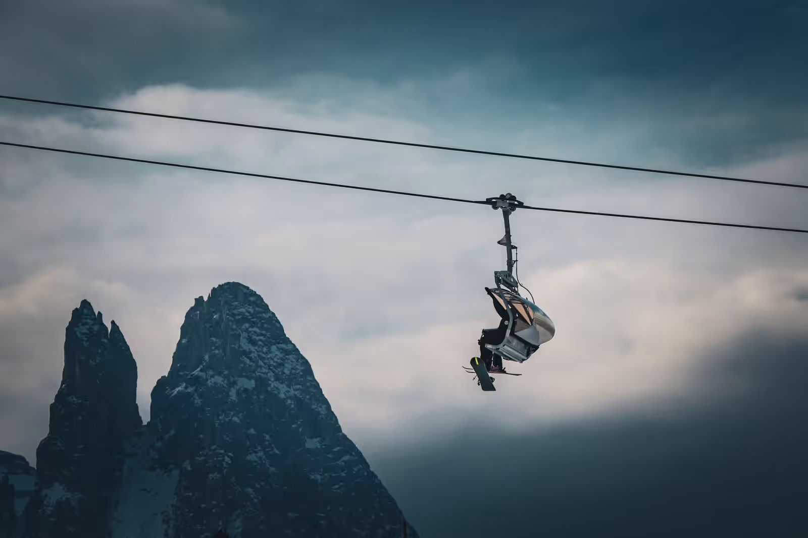 Skiing in Dolomites