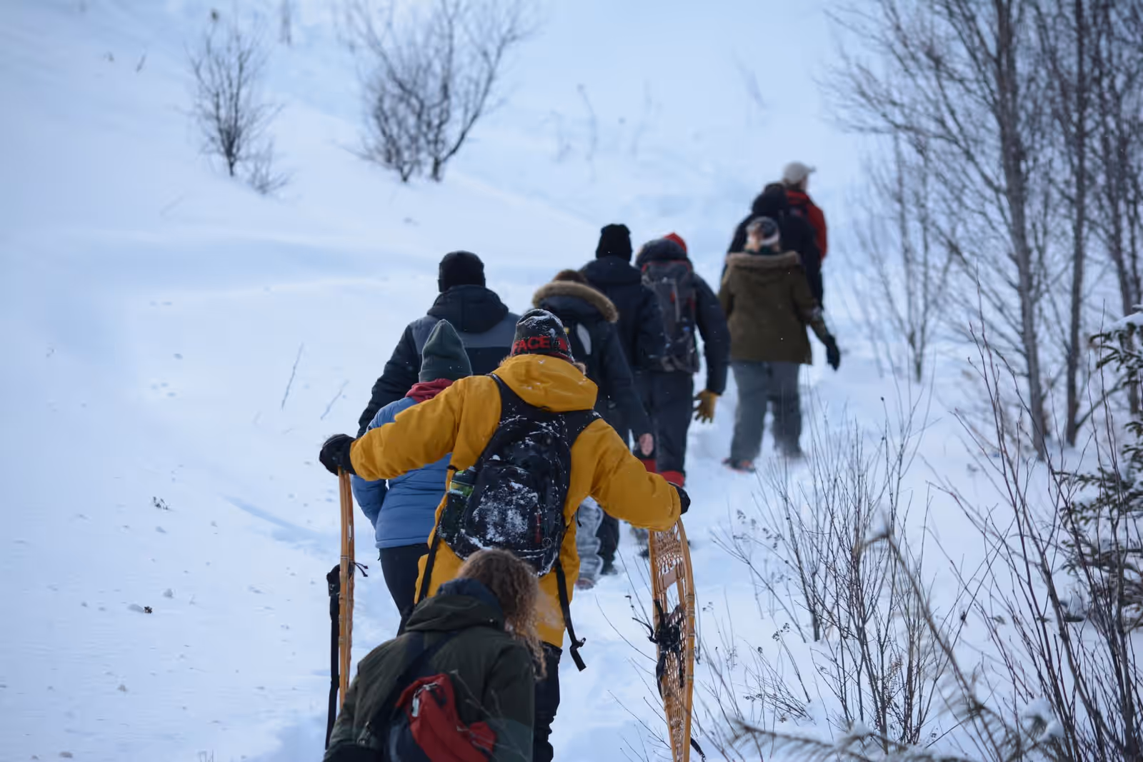 Snowshoeing in the Icelandic Highlands