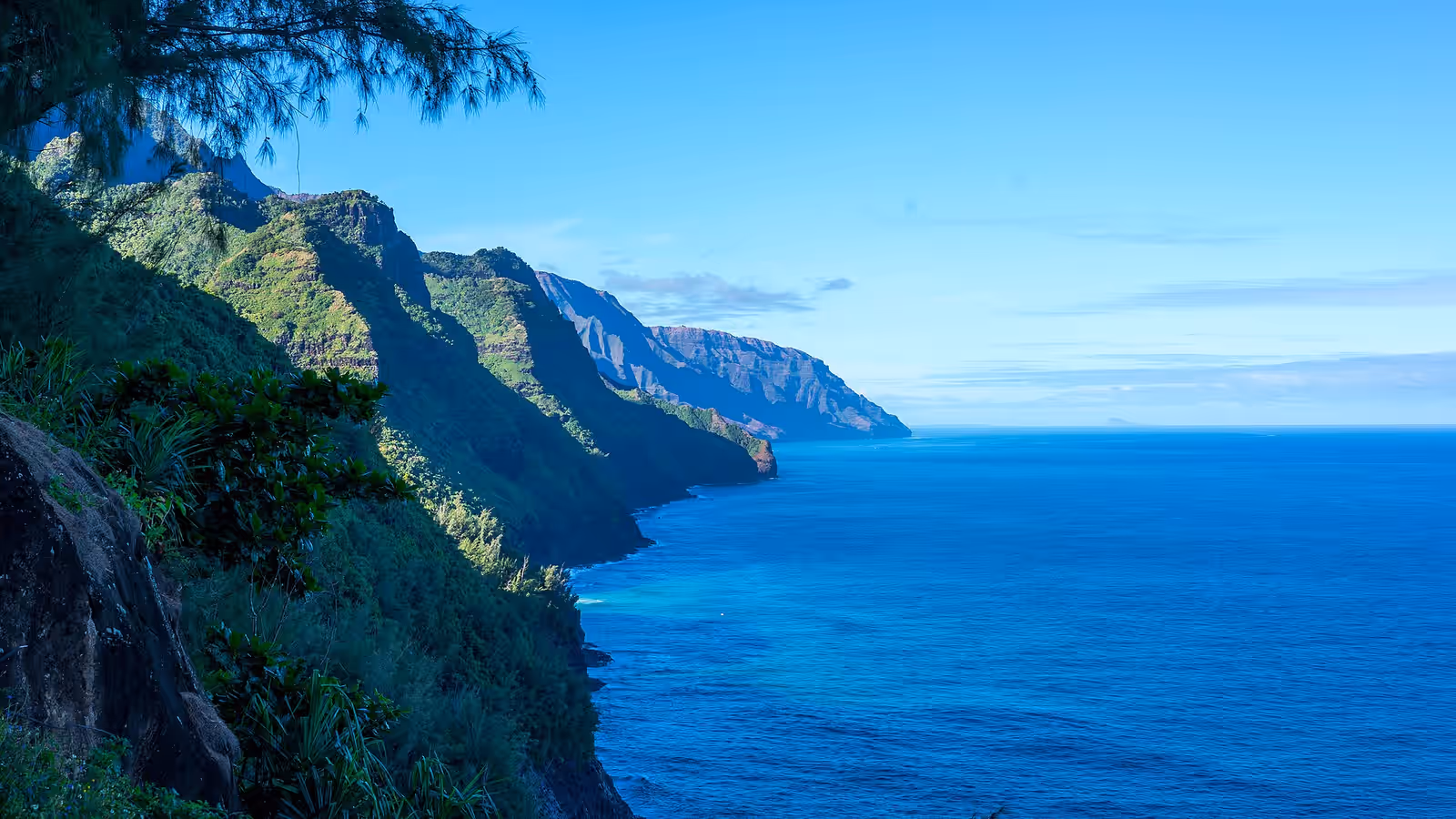 Trekking in the Kalalau Trail