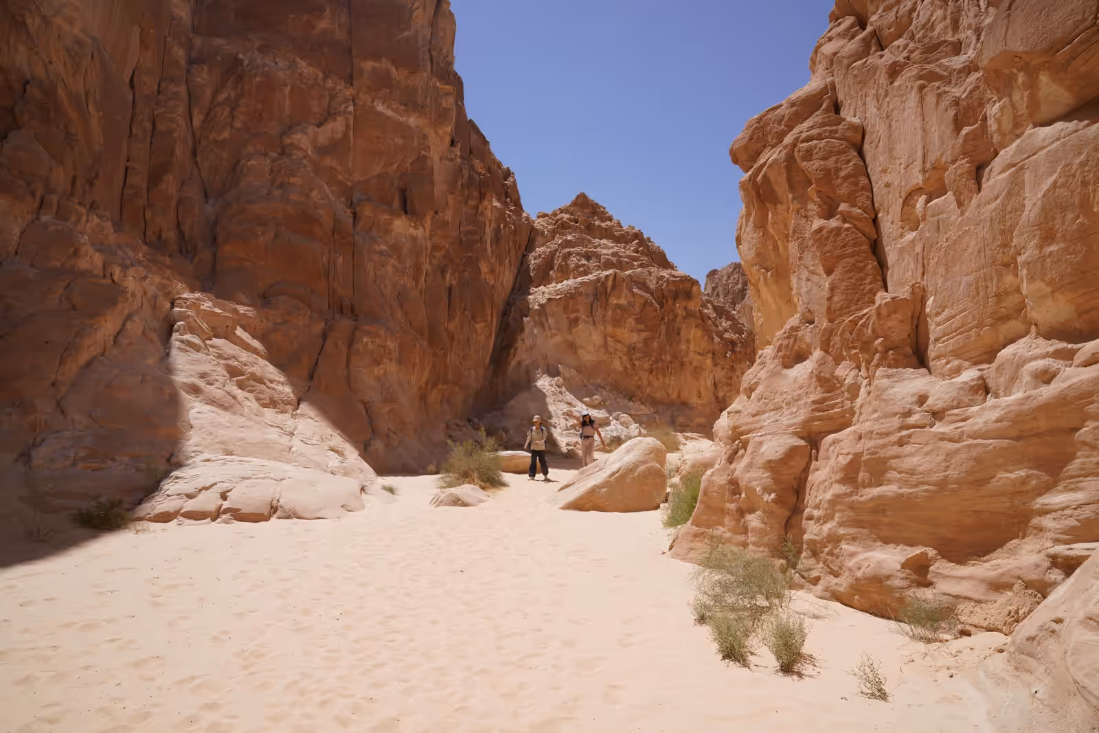 Trekking in Wadi Rum
