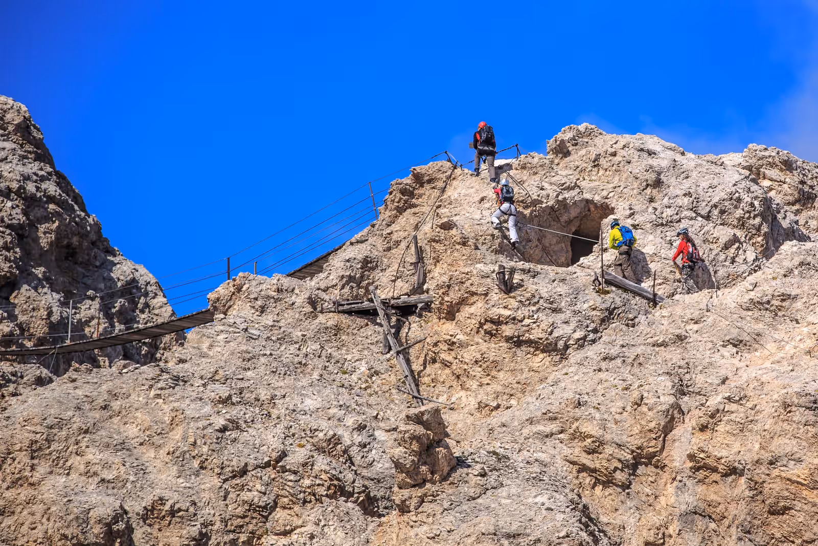 Via ferrata in Dolomites