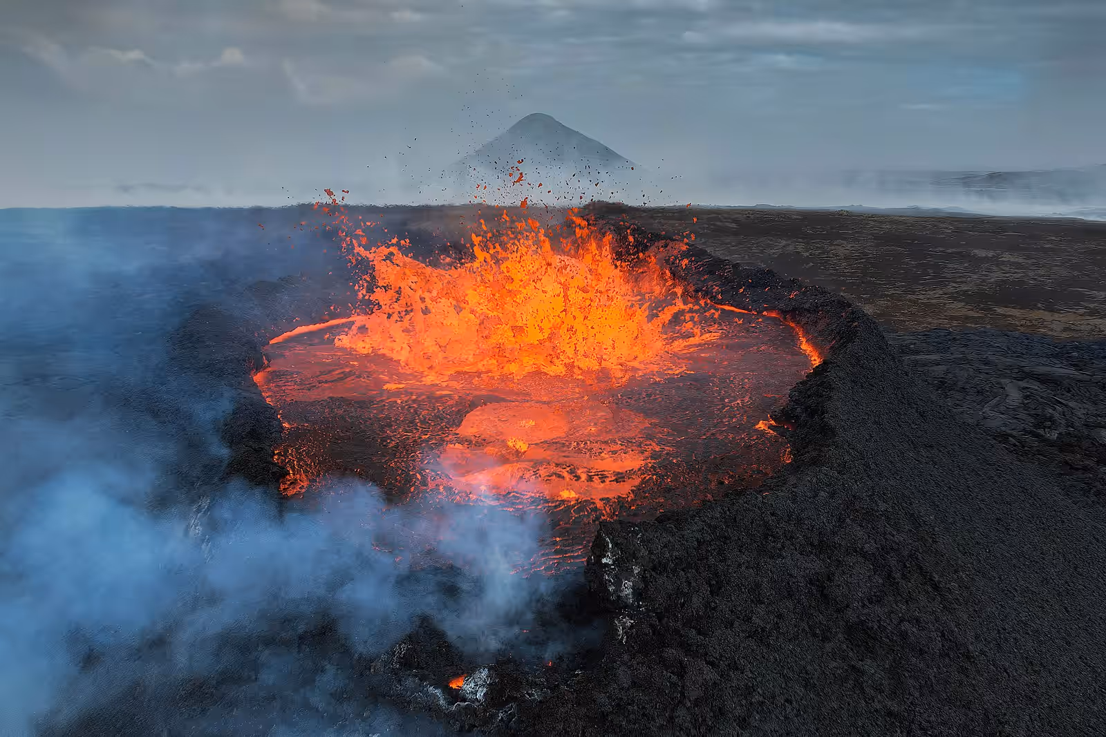 Volcano watching in the Reykjanes Peninsula